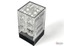 Translucent Clear/white 16mm d6 Dice Block (12 dice) - CHX23601